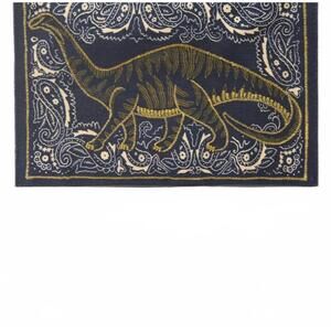 NEW INOUI EDITIONS women's dino embroidered pouch in navy
